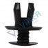 VCF189 10 Pieces Trim Panel Retainer, Screw Rivet, Black for Audi/VW : 70186729901C
