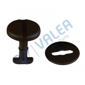 VCF2635 10 Pieces Floormat Twist Lock Clip and Washer, Black for BMW: 82119410191, 51471881521